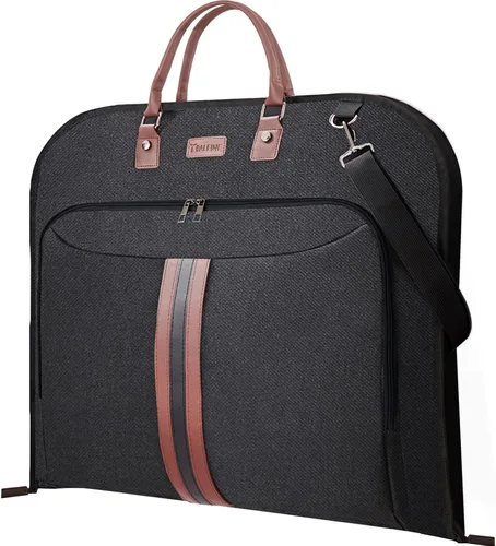 Vista 9 de Bolsa de ropa de viaje BALEINE, bolsa de traje de viaje para hombres, bolsa de ropa de 42'' impermeable para llevar, bolsa de ropa de viaje
