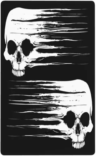 Vista 11 de Cubierta de placa de interruptor de luz doble basculante de esqueleto de calavera blanca y negra para decoración de pared para el hogar, dormitorio