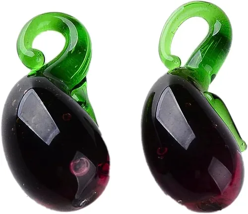 Vista 7 de Colgantes de lámparas de frutas y verduras para bricolaje, Vidrio Perla