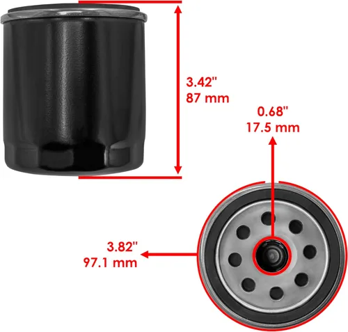 Vista 2 de Caltric Paquete de 3 aceites compatibles con Harley Davidson Xl883 Xl-883 833 Sportster 2002-2014