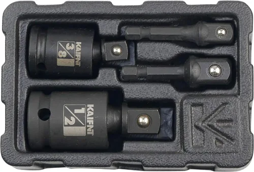 Vista 4 de K353 Impact - Juego de llaves giratorias universales con adaptadores de zócalo, 4 piezas