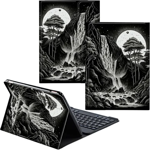 Vista 69 de Funda para Samsung Galaxy Tab S6 Lite 2022/2020 Teclado inalámbrico desmontable y cubierta de cuero PU Funda protectora para Samsung Galaxy Tab S6