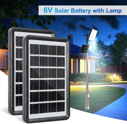 Vista 7 de Kit de cargador de batería solar potable o Fiexd de 5 V 3 W con batería recargable de 2400 mAh (luz LED de 3 W, USB calbe) Multifunciones f