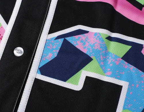 Vista 3 de CUTHBERT Traje de los años 90 para mujer, camiseta de béisbol Bel Air para fiesta temática, camiseta de manga corta para fiesta y club