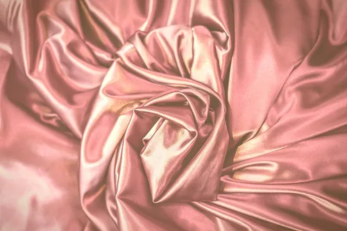 Vista 2 de Tela de satén rosa polvorienta de 5 yardas 58 pulgadas de ancho asequible, ligera y económica. Suave, para bodas, decoración, vestidos, sábanas
