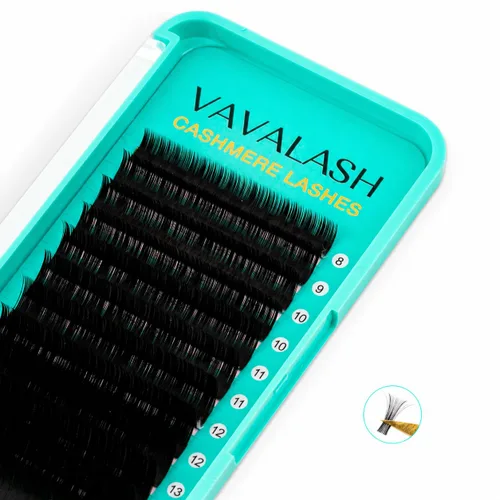 Vista 7 de VAVALASH Extensiones de pestañas de cachemira de 0.03/0.05/0.07/0.15 pulgadas, extensiones de pestañas rizadas de alta calidad, B, L J, suaves