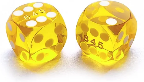 Vista 8 de Bescon Dice Dados de precisión pequeños profesionales de 0.500 in (1/2 pulgada) con número de serie aleatorio, mini dados de corte de precisión
