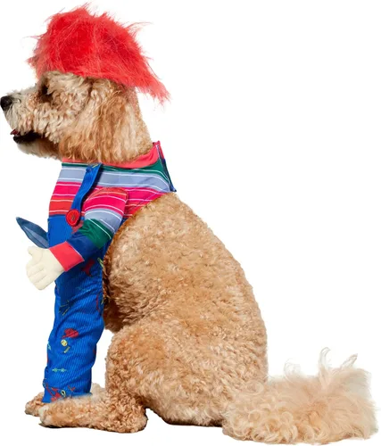 Vista 5 de Disfraz de Chucky de Child's Play para perros o gatos de Rubies, XS