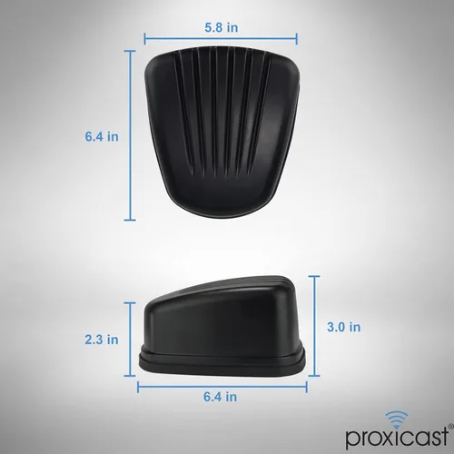 Vista 4 de Proxicast Antena combinada 5 en 1 de bajo perfil 2x2 MIMO 4G/5G + Wi-Fi + GPS de montaje en tornillo compatible con Cradlepoint, Digi, Peplink