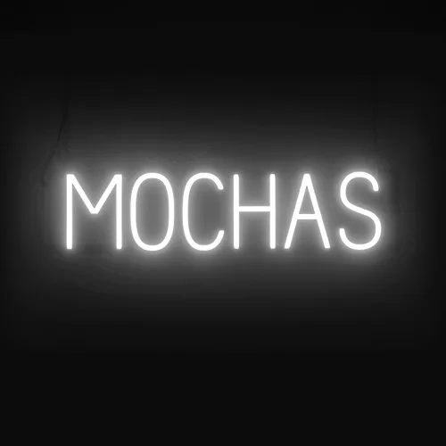 Vista 51 de SpellBrite Letrero de té Aspecto de letrero de té neón, luz LED azul, 13.1 x 6.3 pulgadas Ultra-Bright Click-Together Signage for Cafes, with