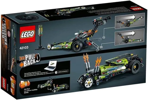 Vista 5 de LEGO Technic Dragster 42103 Kit de construcción de juguete de carreras (225 piezas)