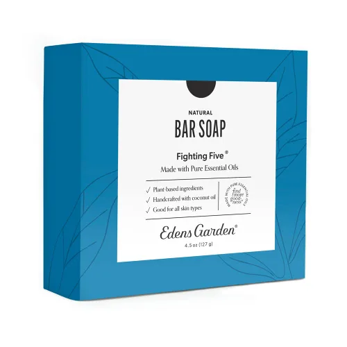 Vista 12 de Edens Garden Jabón en barra de carbón activado, jabón natural procesado en frío con aceites esenciales puros para una desintoxicación y exfoliación