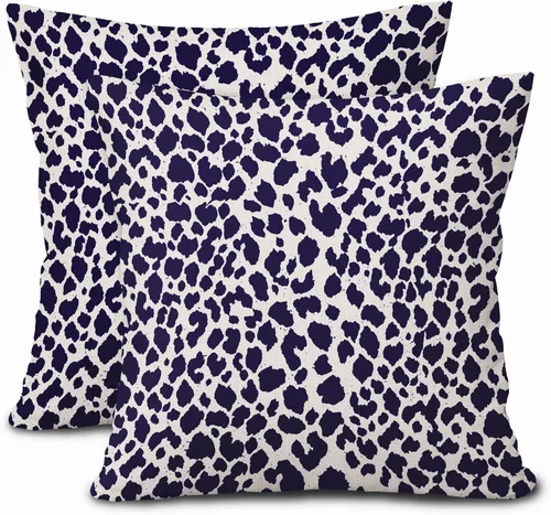 Vista 14 de Juego de 2 fundas de almohada de 16 x 16 pulgadas con estampado de leopardo, diseño de leopardo, con cremallera, decoración del hogar para sofá