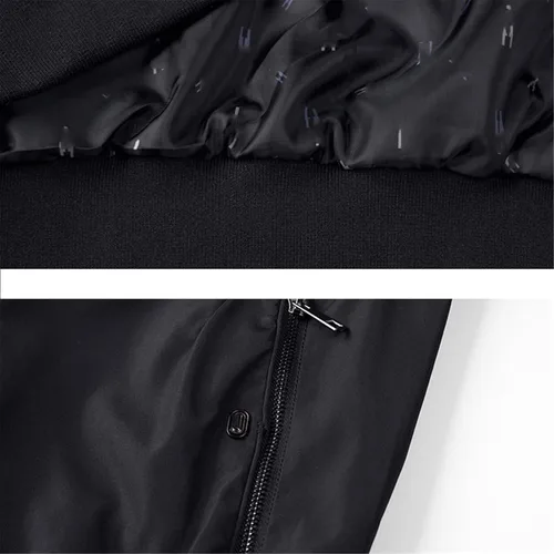 Vista 4 de UIOKLMJH Chaqueta casual para hombre, abrigo de primavera y otoño, abrigo de moda para hombre