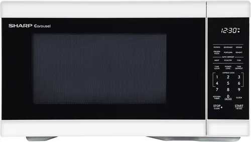 Vista 15 de Horno de microondas SHARP para mostrador con bandeja giratoria extraíble de 12.4", 1000 vatios, 1.1 pies cúbicos, color negro