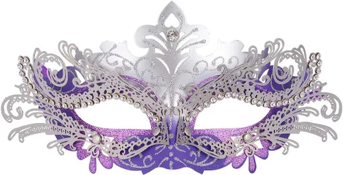 Vista 2 de Hoshin - Máscara para baile de máscaras, decoraciones de Mardi Gras, máscaras venecianas para mujer