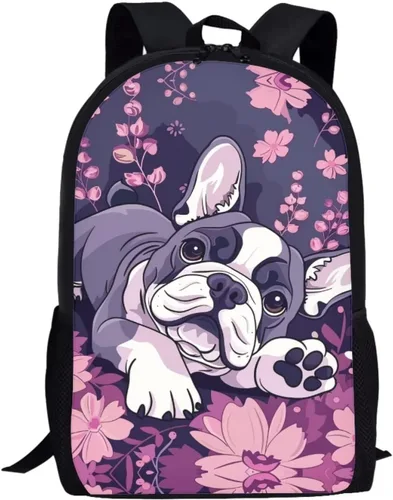 Vista 8 de HUGS IDEA Los animales frescos 3D niños escuela libro bolsa niños impresión mochilas, Baloncesto, Moderno