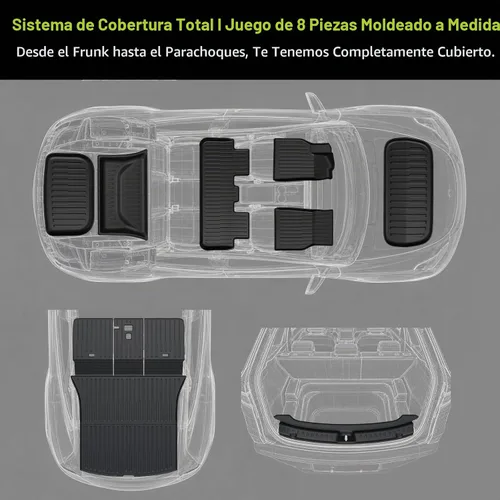 Vista 2 de Floor Mats for 2025 2026 Tesla Model Y Juniper Accessories