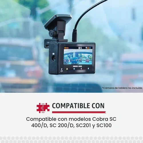 Vista 6 de Cobra SC Smart Dash Cam Series - Adaptador de corriente de 12 voltios