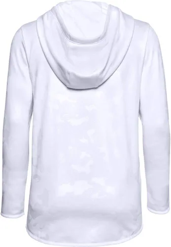 Vista 2 de Under Armour Sudadera con capucha de vellón con logotipo grande para mujer