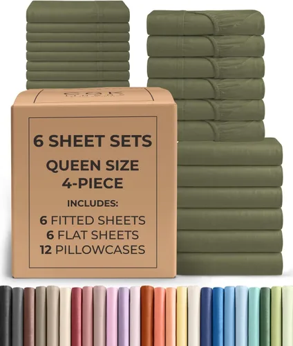 Vista 103 de Pack of 2, Twin Size 3 Piece Sheet Set - Breathable & Cooling - White