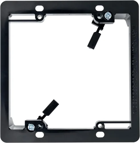 Vista 7 de Caja de soporte de montaje de bajo voltaje de 1 cuadrilla, placa de pared multiusos para paneles de yeso (1 paquete, blanco)