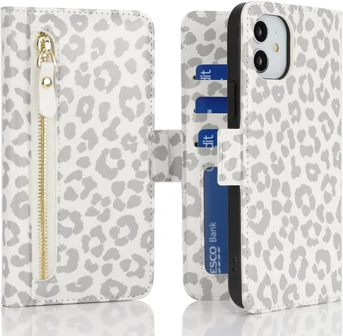Vista 19 de Havaya Funda compatible con iPhone 11, cartera MagSafe con tarjetero - Funda magnética desmontable 2 en 1 - Ranuras para tarjetas de crédito