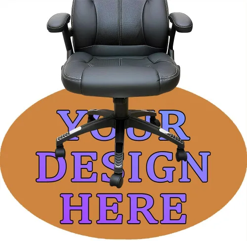 Vista 39 de Tapete redondo personalizado para silla de escritorio de oficina, diseño de tu propio logotipo de foto, texto, alfombrillas circulares