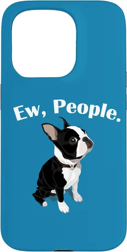Vista 14 de Funny Mens Womens Kids Cartoon Ew People Bostie Dog Lover Case for iPhone 17