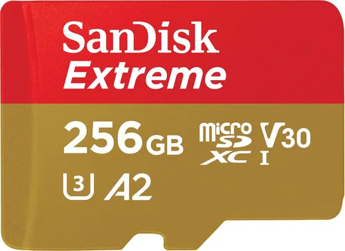 Vista 4 de SanDisk Tarjeta UHS I Extreme microSD de 128 GB para video 4K en teléfonos inteligentes, cámaras de acción y drones 190 MB/s de lectura, 90 MB/s