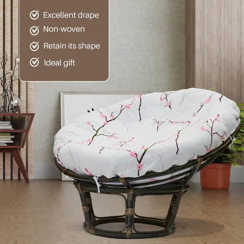 Vista 5 de Funda de Cojín Papasan - Forma Acolchada, Tela de Microfibra Suave, Solo Funda de Cojín Papasan con Cremallera