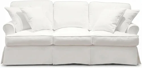 Vista 2 de Sunset Trading SU-117600SC-423080 Horizon Sofa - Juego de funda deslizante - Funda extraíble, blanco cálido