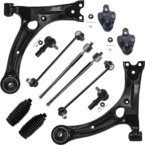Vista 78 de Detroit Axle - Kit de extremo delantero para Hyundai Sonata XG350 XG300 Kia Optima, 2 brazos de control superiores con juntas de bola, 2 brazos