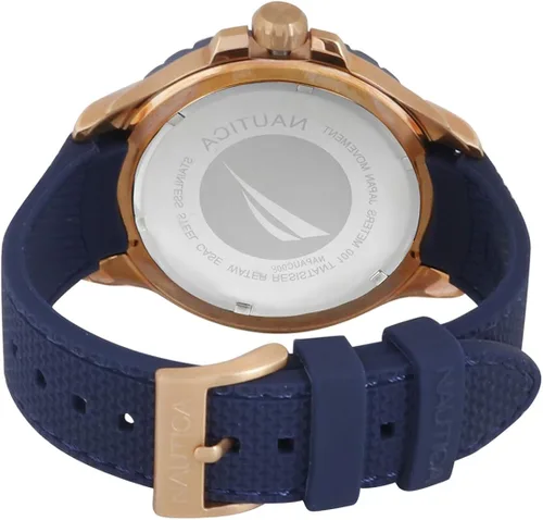 Vista 5 de Nautica Reloj de cuarzo de resina de silicona para hombre
