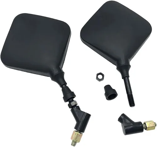 Vista 4 de Earlyred - Espejos retrovisores para motocicleta de doble uso, espejos laterales compatibles con Suzuki DRZ400 DR650 DR650S DR 650 500 400 370 350