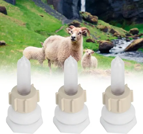 Vista 4 de TOPINCN Pezón de cordero Oveja Cabra Chupete Leche de cordero Comedero veterinario Cerdo para pezones para ganado Suministros de salud
