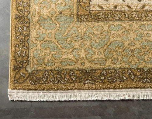 Vista 6 de Unique Loom Palace Collection - Alfombra Saray (2 pies x 3 pies 1 pulgada, rectangular, crema/marrón claro)