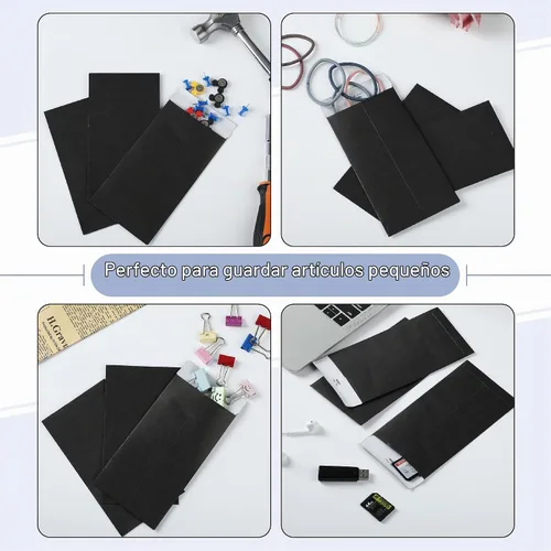 Vista 5 de Mr. Pen - Sobres de dinero para efectivo, 6.5 x 3.5 pulgadas, paquete de 100 unidades, papel kraft Sobres de efectivo autoadhesivos a granel