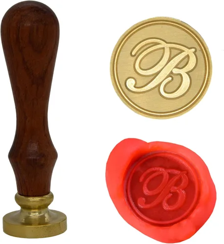 Vista 4 de Wax Seal Stamp Letter A-Z, Alphabet Initial Sealing Stamp for Christmas & Thanksgiving Cards, Wedding Invitation W-S-2 (Letter A)