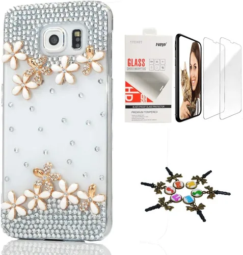 Vista 12 de Funda para Galaxy Note 8, elegante, hecha a mano en 3D [serie brillante], diseño de lazo grande compatible con Samsung Galaxy Note 8 con protector
