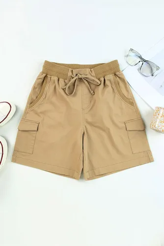 Vista 6 de Dokotoo Pantalones cortos de verano para mujer, ajuste relajado, cintura alta, casual, 4 bolsillos, para senderismo, al aire libre, tallas S-XL
