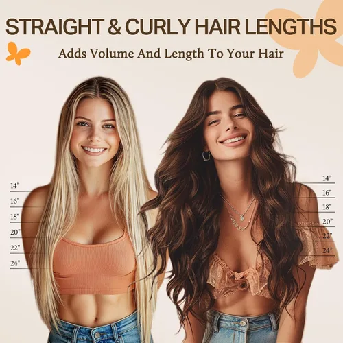 Vista 5 de DOORES Extensiones de cabello humano Remy, de 12 pulgadas, 2.47 onzas, invisible, transparente, ajustable, extensiones secretas de cabello lacio