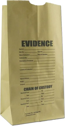 Vista 3 de Bolsas de evidencia, paquete de muestra de papel y plástico (12 bolsas)