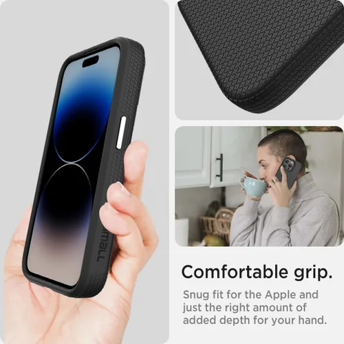 Vista 7 de Miimall Funda magnética delgada compatible con iPhone 15 Pro, color negro