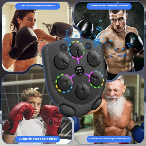 Vista 14 de Smart Music Boxing Machine for Adults and Kids, Bluetooth Boxing Equipment with Boxing Gloves, Wall Mounted Electronic Punching Machine for Home Gym