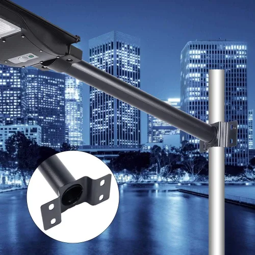 Vista 5 de CHICIRIS Poste para luz solar de calle, 19.7 in/20 pulgadas, soporte de lámpara de poste para luces de calle al aire libre, soporte de soporte