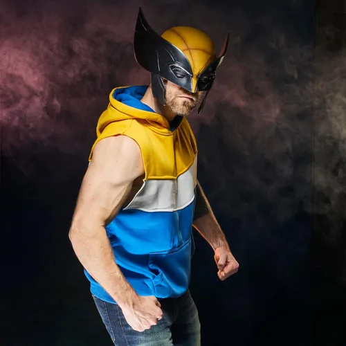 Vista 8 de Máscara de juego premium de Marvel Legends Series Wolverine, colección de accesorios de película para adultos