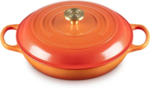 Vista 30 de Le Creuset Signature - Sartén de hierro fundido esmaltada con mango de hierro, 3,5 qt., alcachofa