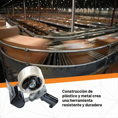 Vista 5 de Dispensador de cinta adhesiva para sellar cajas 3M HB903 con empuñadura de pistola, diseño manual, resistente, fácil de usar, 1 por caja