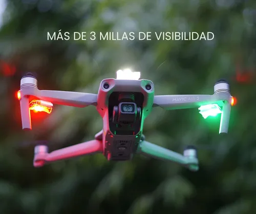 Vista 2 de VIFLY Luz estroboscópica para dron, luz anticolisión para avión nocturno de drones FAA, se adapta a DJI Mini 3 Pro/Mini 4 Pro/Mini 2/Air 3/Air